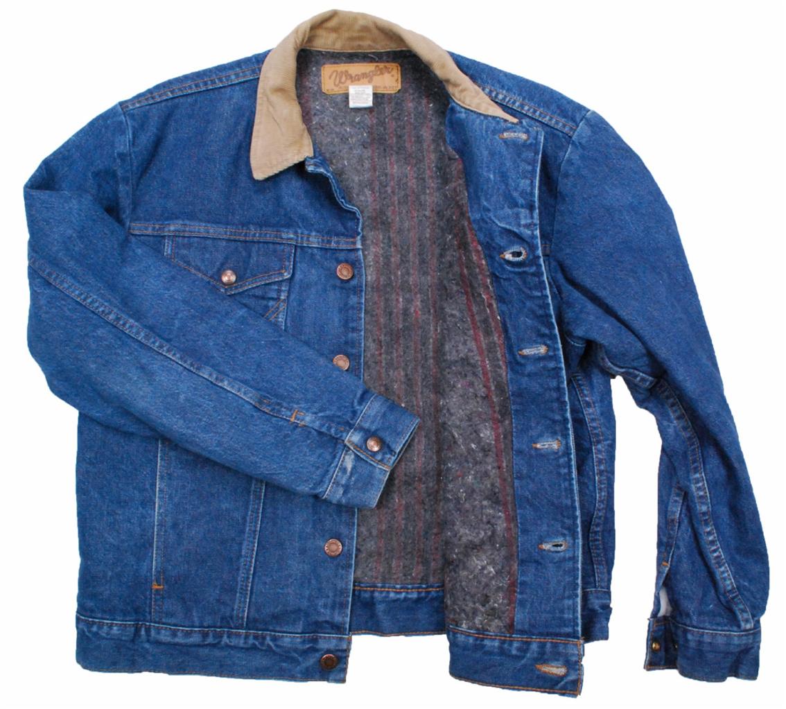 Vintage Winter Slim Blanket Lined Wrangler denim jean jacket - Medium M ...