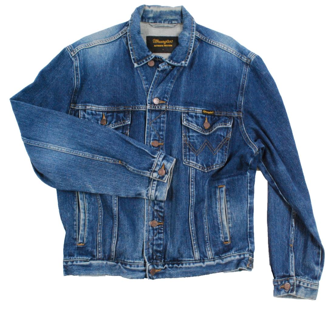 Vintage Wrangler indigo denim jean jacket - Large L | eBay