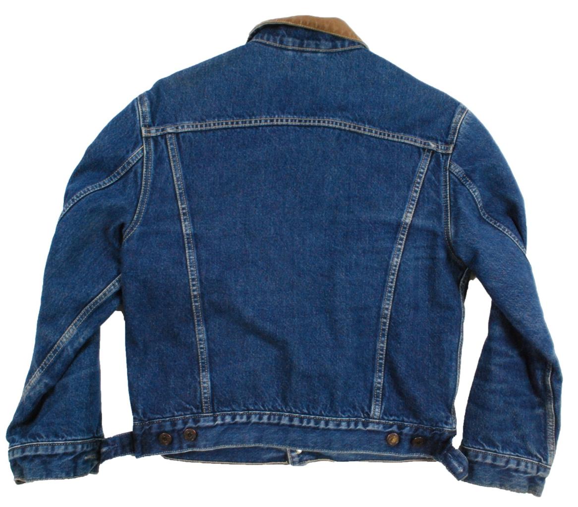 Vintage blanket lined slim Levis 70603 denim jean jacket - Small S | eBay