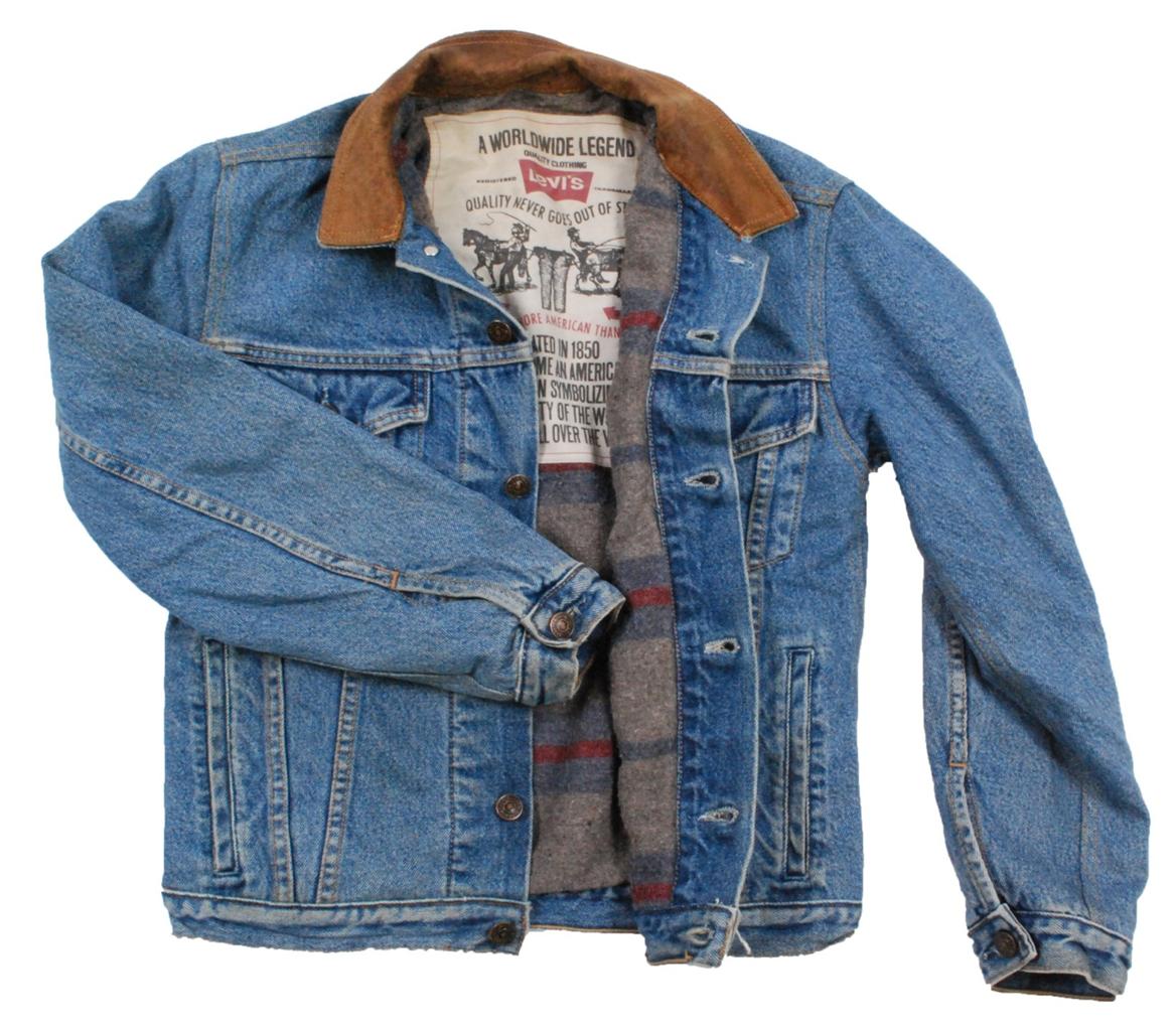 Vintage blanket lined Levis denim jean jacket - XSmall XS | eBay