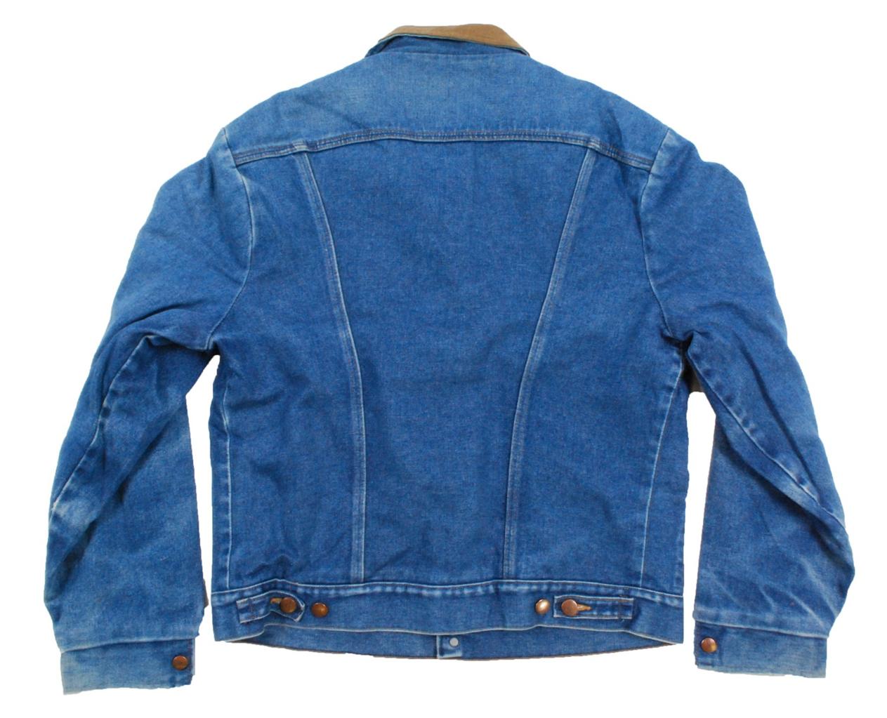 Vintage Winter blanket lined Wrangler denim jean jacket - Large L | eBay