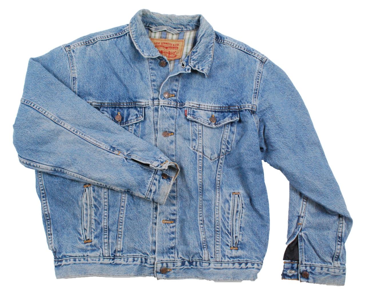 Vintage slouchy blanket lined Levis denim jean jacket - Large L | eBay