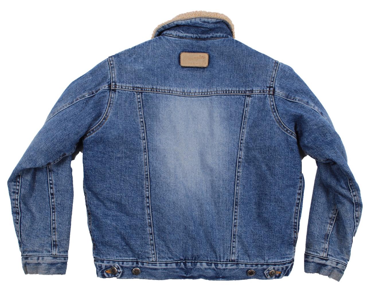 Vintage fur lined Wrangler Sherpa Shearling denim trucker jean jacket ...