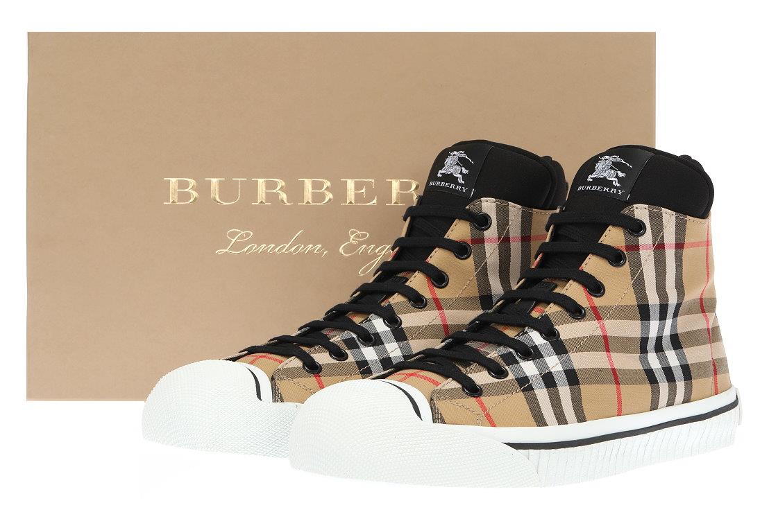burberry check shoes