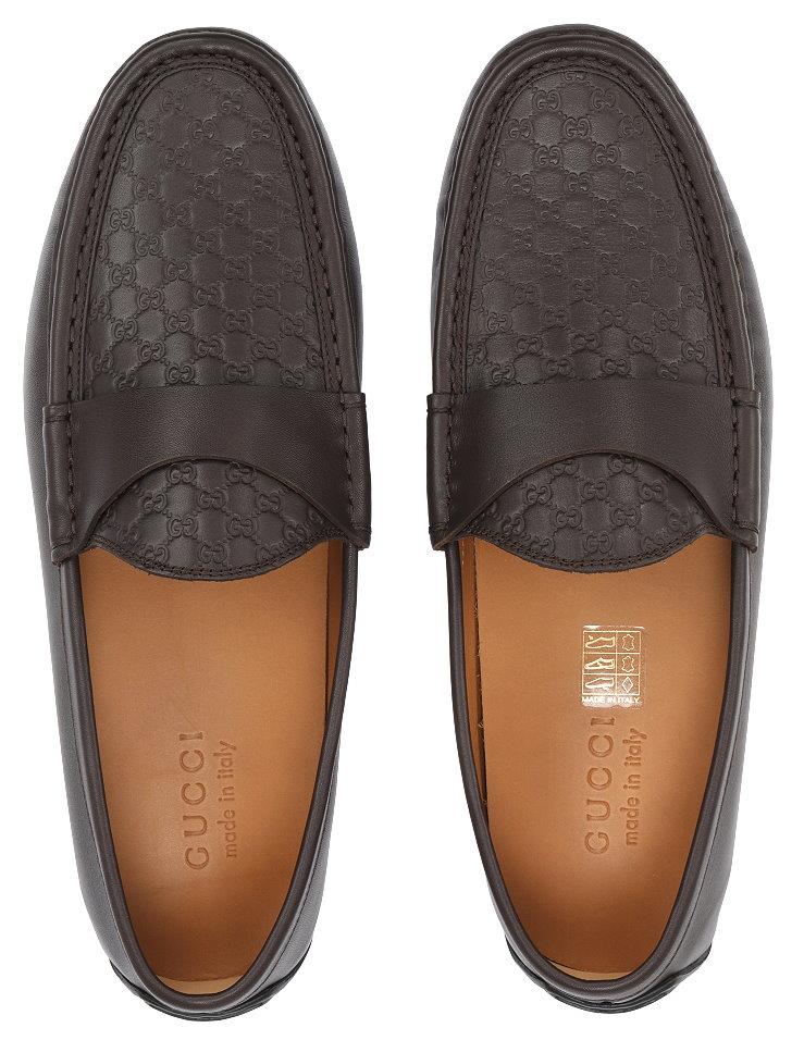 gucci brown loafers men