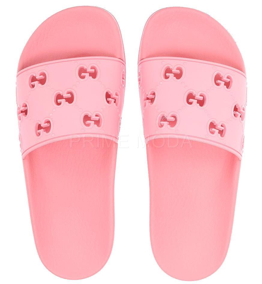 pink gucci flops