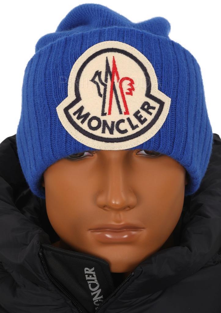 moncler blue hat