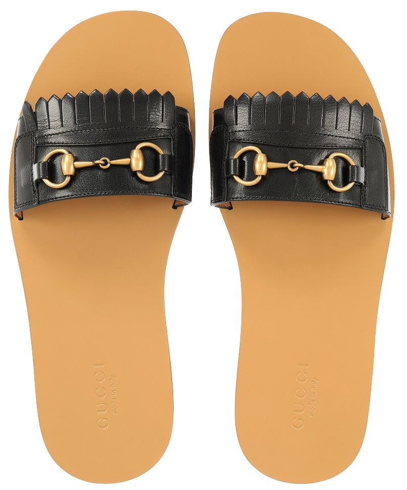 black gucci flops