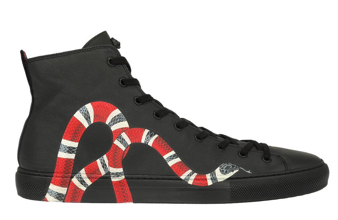 gucci kingsnake high tops
