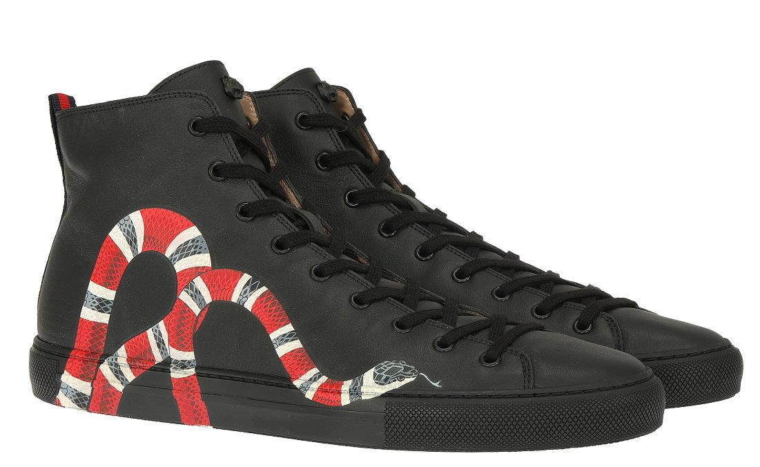 gucci kingsnake high tops