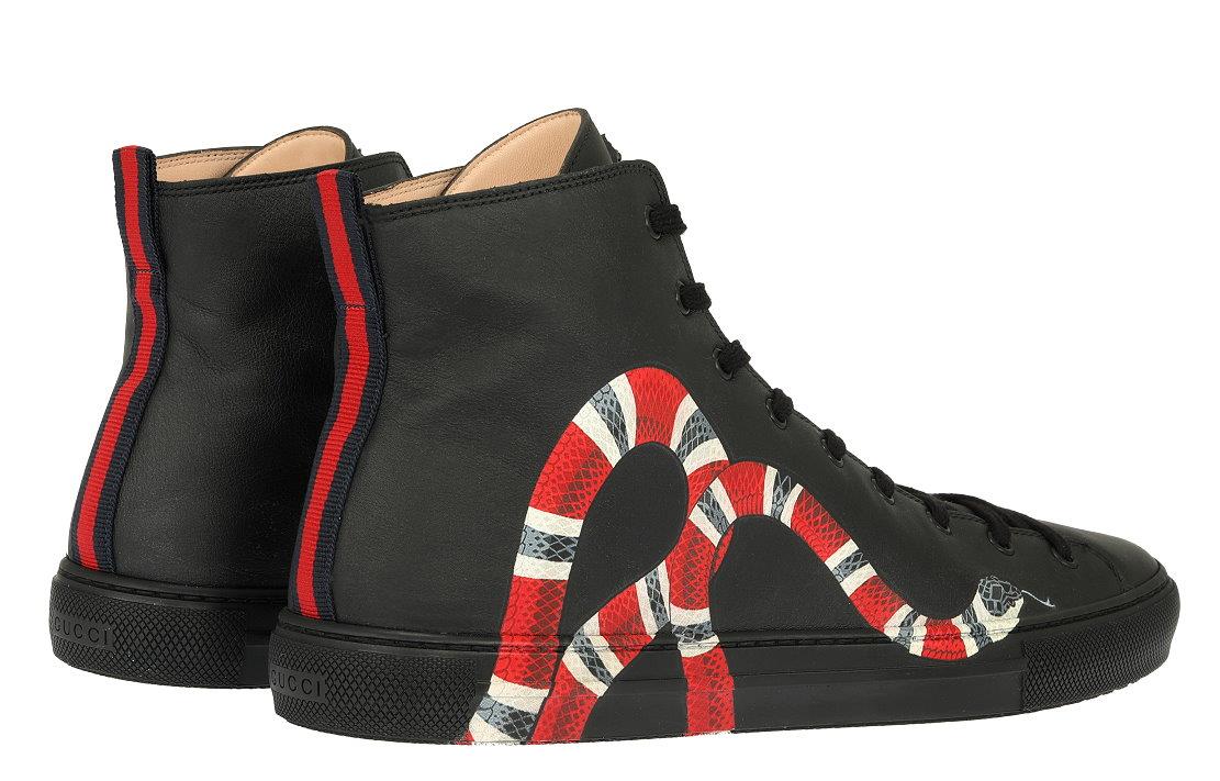 gucci kingsnake high tops