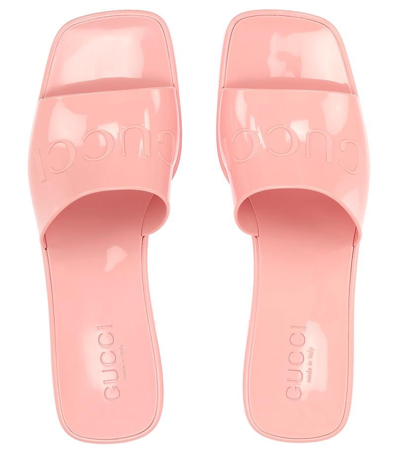 salmon gucci slide
