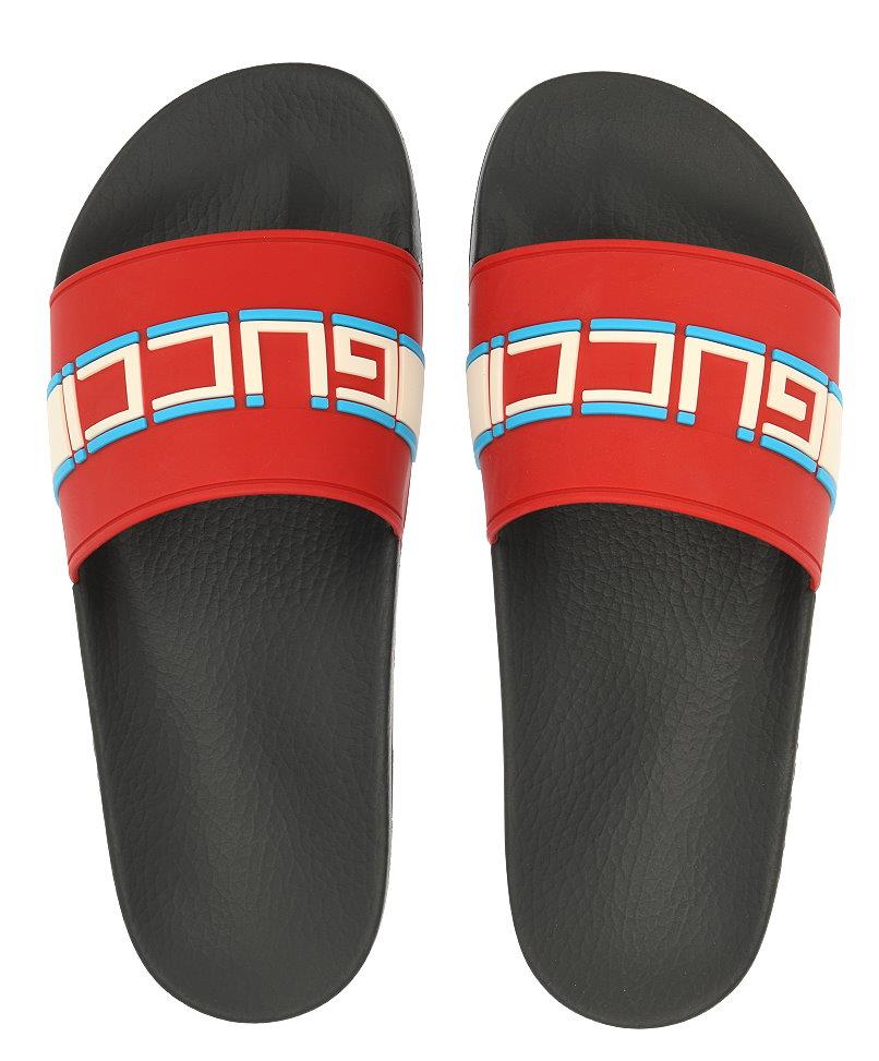 gucci slides red and black