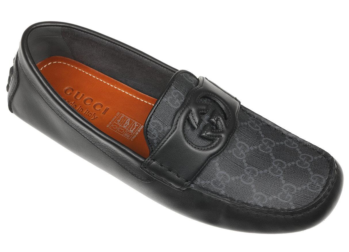 Gucci drivers, size 8.5, black color. Gucci Gucci Horsebit Loafers Black 8.5 Canvas Monogram  main image 3