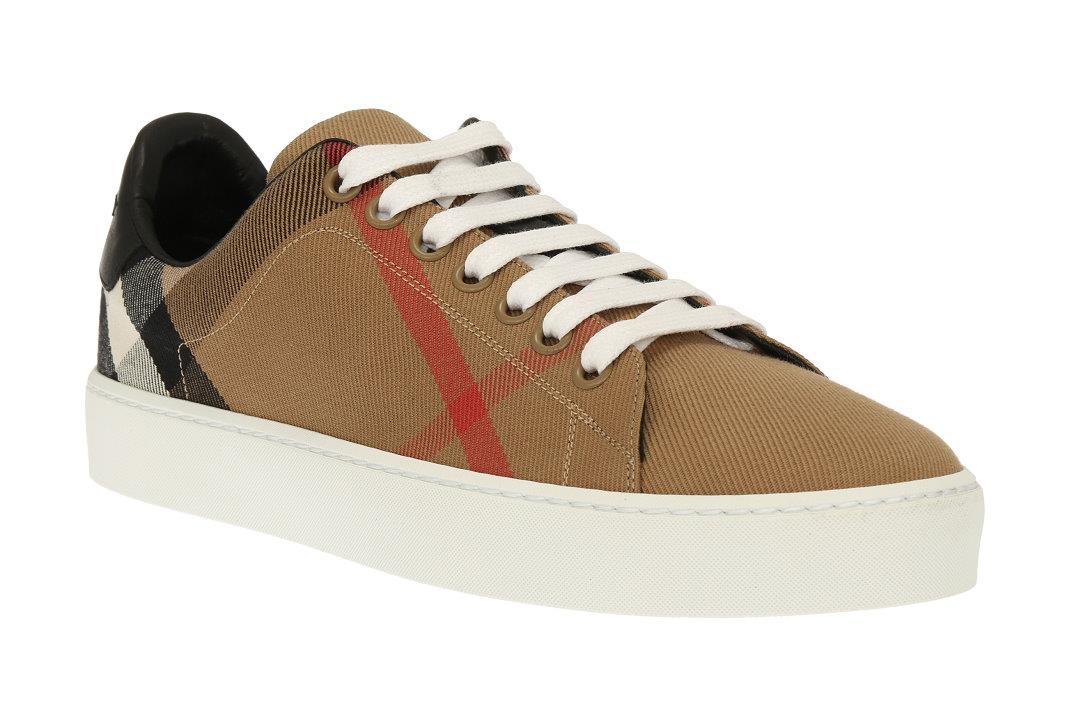 burberry check canvas sneakers