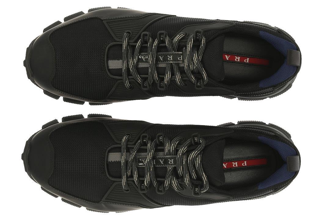 prada leather and technical fabric sneakers