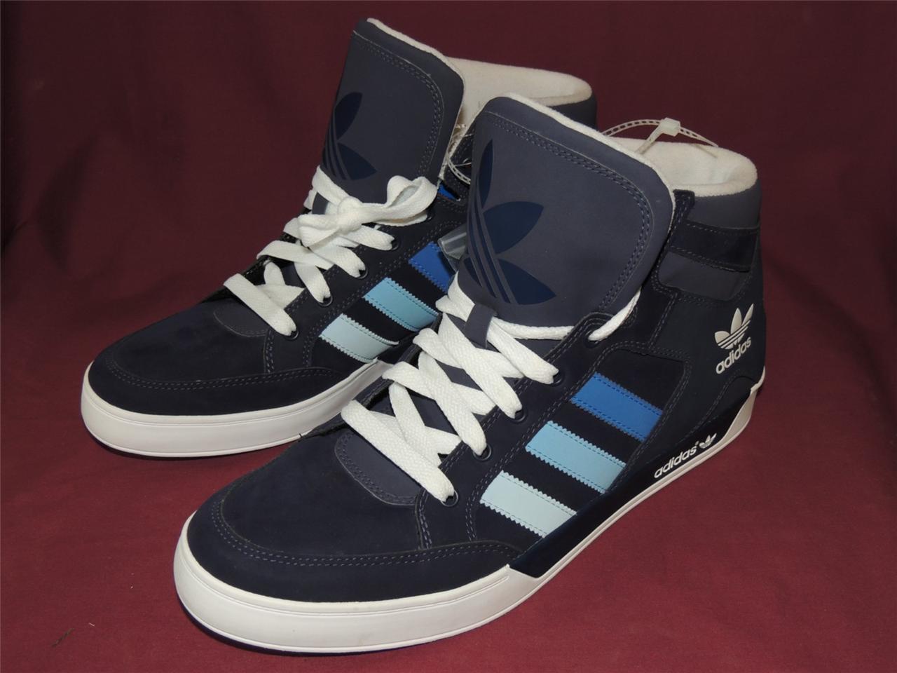 Adidas Originals Hard Court HI TOP G49079 Blue and White RARE! NEW! | eBay