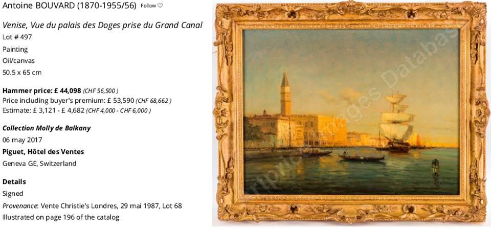 Antoine Bouvard Snr. Fine Impressionist Antique Oil Painting Venice City Signed - Picture 6 of 10