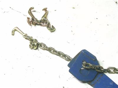 2 Chain Tie Down Hold Down Plates Chain Locks W Concrete Floor