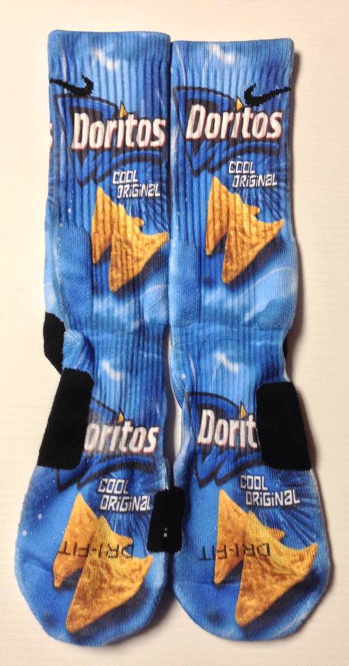 Custom Cool Doritos Nike Elite Socks