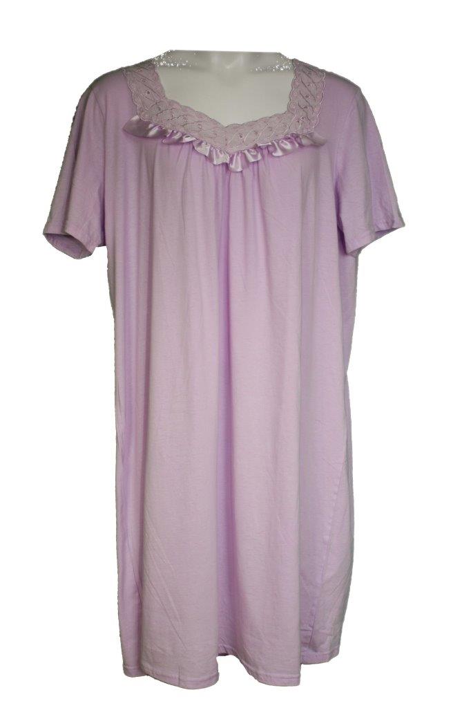 Women's Plus Size Short Sleeve 100% Cotton Nightgown | eBay