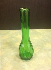 Vintage Green Glass Flower Vase Bud Vases CFG Europa PGC 88 PGC ...