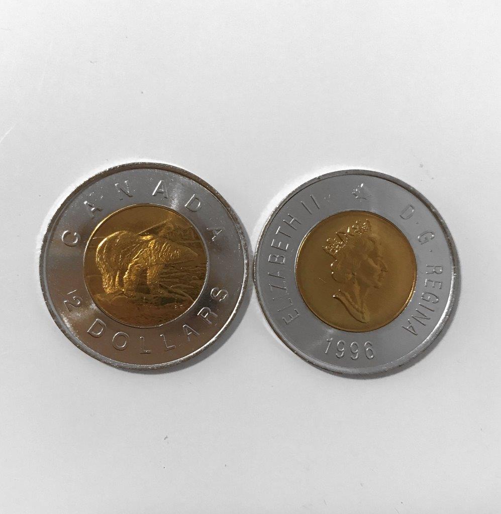 Brilliant Uncirculated 2013 Canada 2 Dollars From Mint/'s Roll
