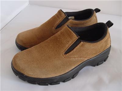Lands' End All Weather Mocs, Slip On Shoes, 73773, Brown Suede Womens ...