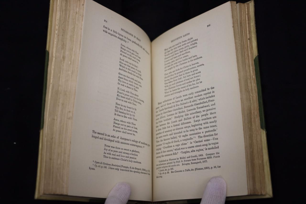 Rare 1904 Renaissance In Italy Crusades Dark Ages Vellum Bindings