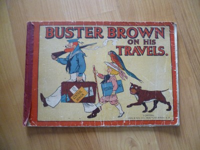 antique buster brown on his travels book
