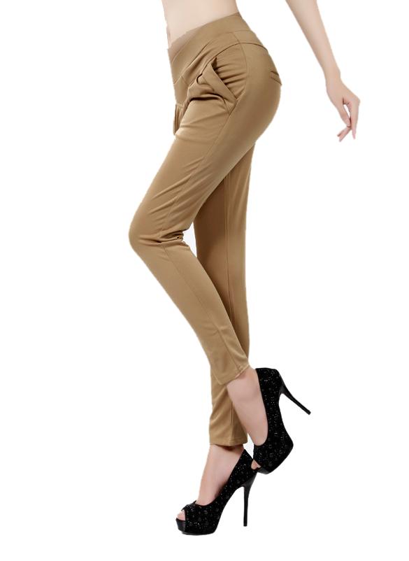 HOT Womens Stretch Waist Trousers Girls Pants Size 8,10,12,14 | eBay