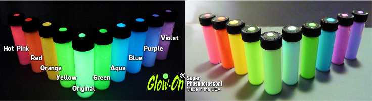 Glow On Super Phosphorescent Paint, Green Color and Green Glow Paint, Small  2.3 ml Vial. 