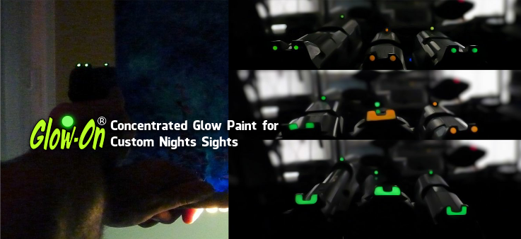Gun Sight Glow Paint EXTREME Green/blue Glow Very Concentrated Very BRIGHT  Best Glow Gun Sights DIY Quick & Easy Fast Free Shipping 