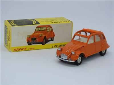 DINKY TOYS SPAIN BOXED No.500 CITROEN 2CV IN ORANGE 1976-78