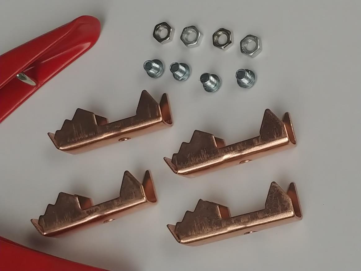 2 Pair Battery Booster Cable Parrot Clamps Heavy Duty 1100AMP Jumper