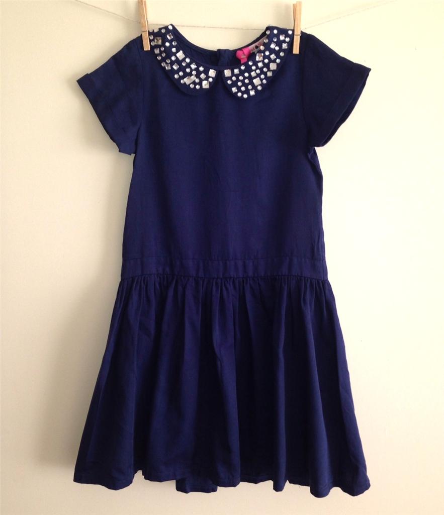 New girls ex navy high end high st party dress age 6 7 8 9 10 11 12 13 ...