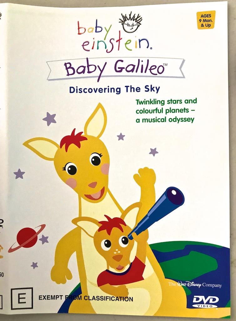 Baby Einstein Baby Galileo Discovering the Sky DVD PLUS Sizes Book Age ...