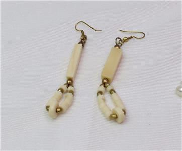 Boucles D'oreilles Vintage Costume Jewelry - Fermoir Clip, Occasion, Sans Marque