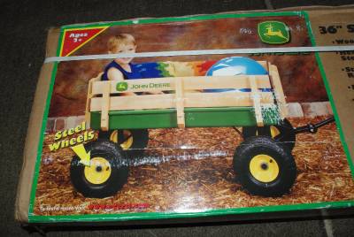 john deere steel stake wagon