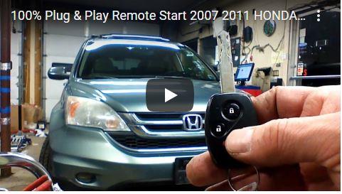 100% Plug & Play remote start video 2007-2011 HONDA CRV