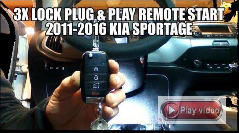 2011-2016 kia sportage plug and play remote start