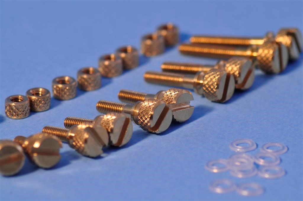HiEnd Brass Thumb Screws & Nuts Phono Cartridge Headshell Mounting