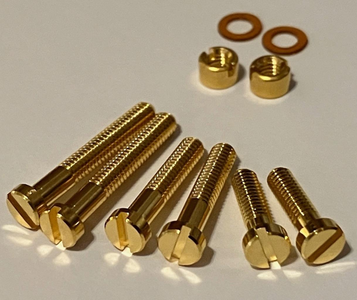 Cartridge Headshell Gold Plated Brass, Screws Mounting Kit For SME 3009 Tonearm