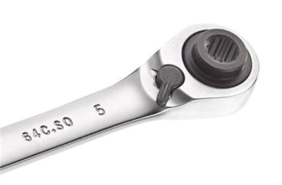 Facom 1/4" Pear Head Locking Ratchet – 72 Teeth, FLUO RL.171F, Fluorescent Handle