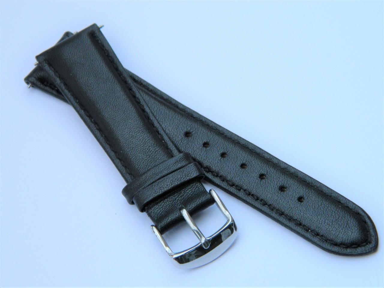 Classic Styling Smooth Semi-Matt Genuine Calf Leather Padded Watch ...