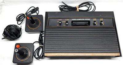 Vintage Atari CX-2600A Woodgrain Console w/ 2x Joysticks | eBay