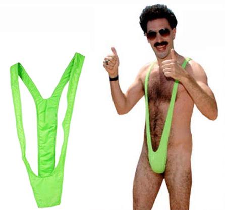 Sexy Borat Mankini Costume Swimwear Thong Stag Bucks Hens Party G