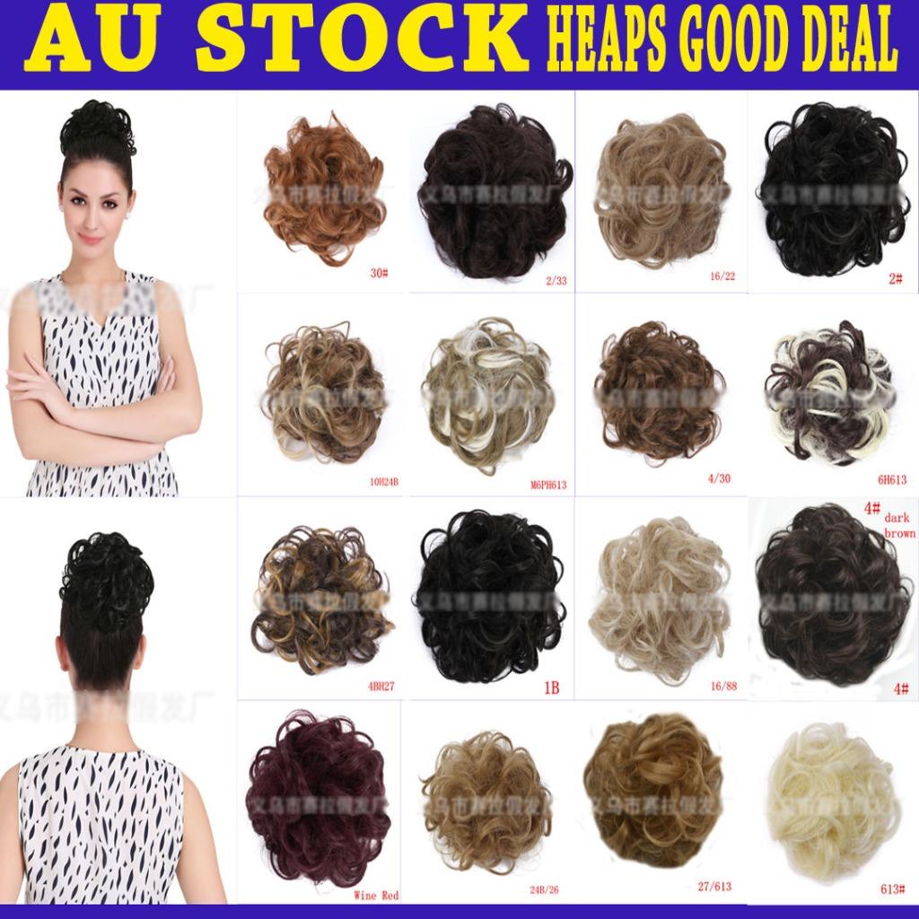 Hair Curly Hair Updo Bun Hair Piece Extension Formal Up Style Ebay