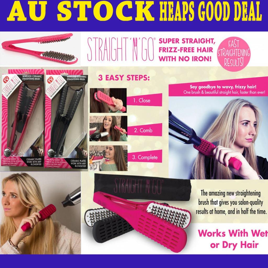 Straight N Go Brush Hair Straightener Travel Bag No External