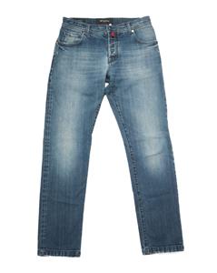 kiton デニムパンツ　カーキ 40%OFF】kha:ki カーキ 8oz 綿麻デニム ヴィンテージ加工